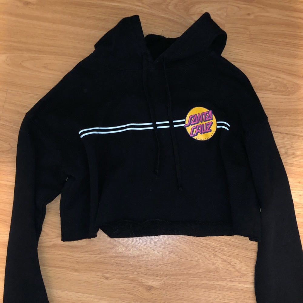 cropped santa cruz hoodie